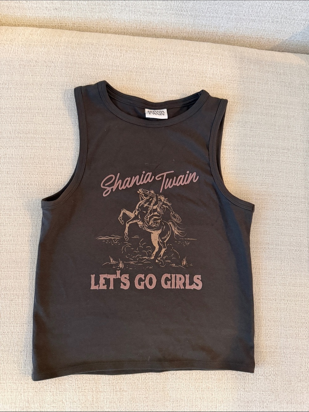 Cotton On Black Shania Twain 'Let's Go Girls' Graphic Tank